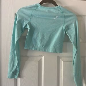 Gymshark long sleeve crop top with thumb holes